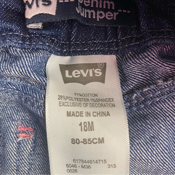 Levis Infant Skirtall Denim Dress - Size 18M - Picture 7 of 7